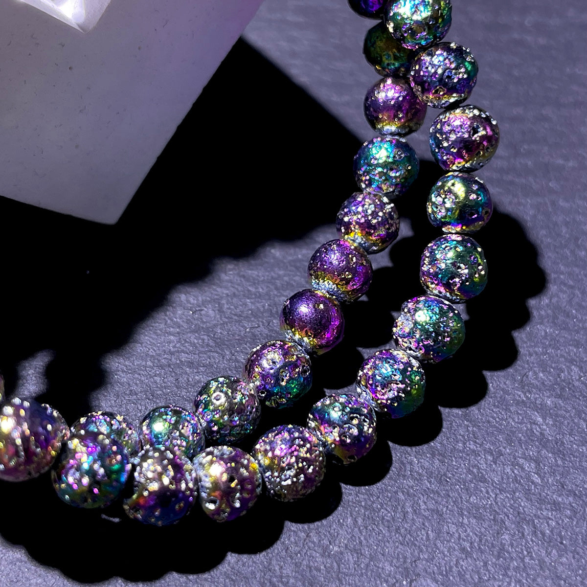 Aura Lava Rock Stone Bracelet 6mm