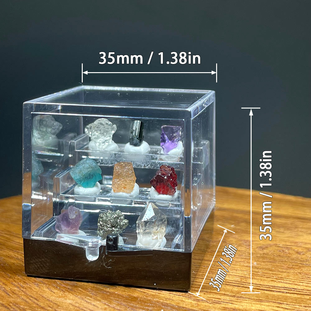 A World of Wonder: Miniature Mineral & Crystal Collection Box