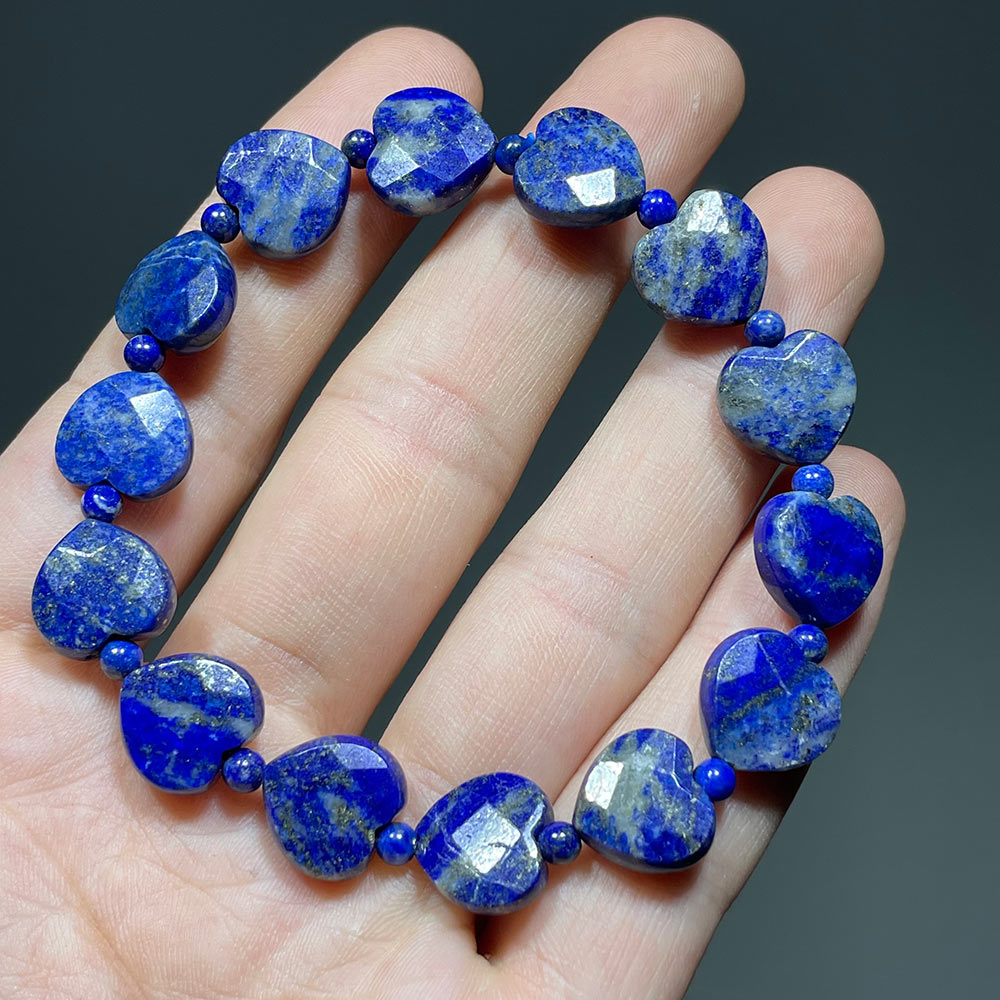 Faceted Crystal Heart Bracelet | Choose Your Healing Stone