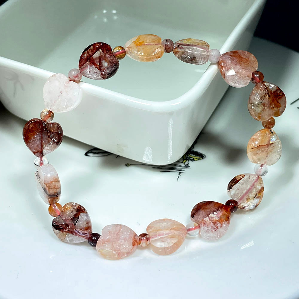 Faceted Crystal Heart Bracelet | Choose Your Healing Stone