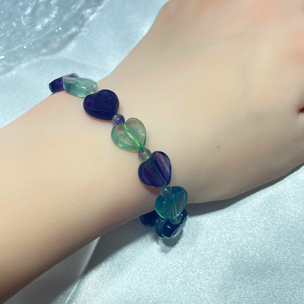 Faceted Crystal Heart Bracelet | Choose Your Healing Stone