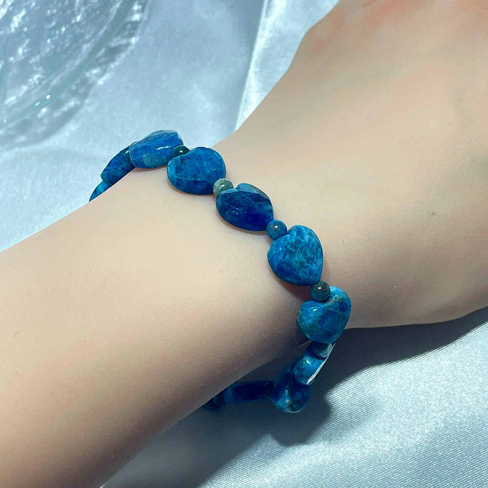 Faceted Crystal Heart Bracelet | Choose Your Healing Stone