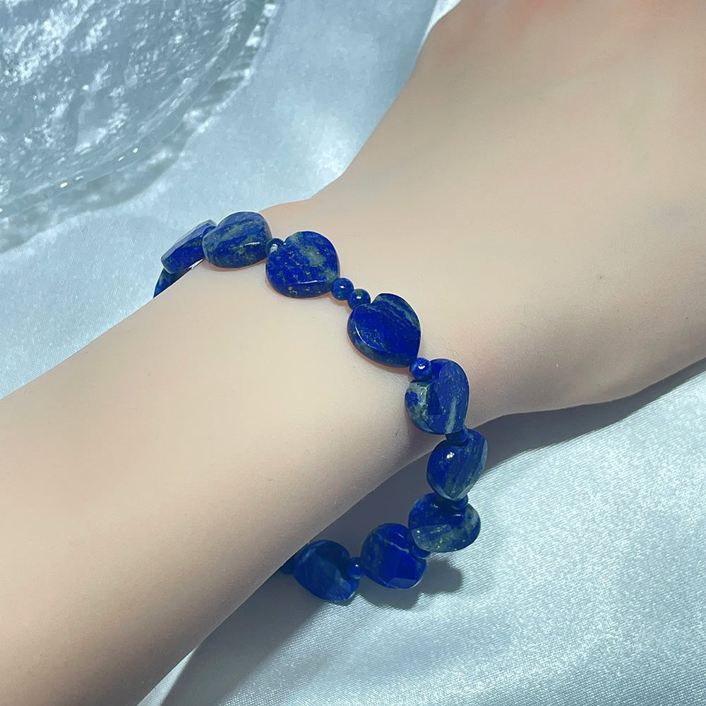 Faceted Crystal Heart Bracelet | Choose Your Healing Stone
