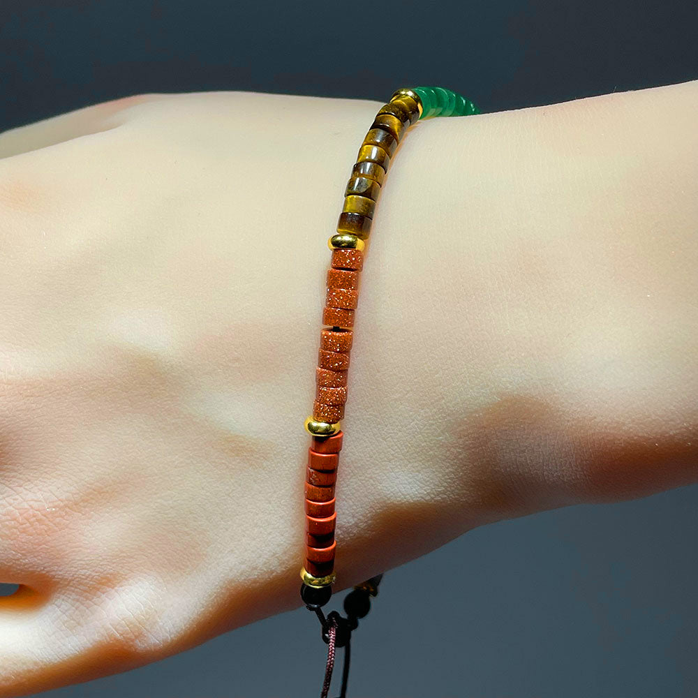 Adjustable 7 Chakra Gemstone Bracelet for Men & Women
