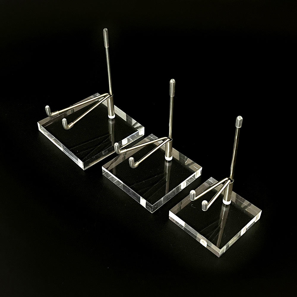 Acrylic & Metal Display Stand for Minerals,Crystal,Slabs & Specimens