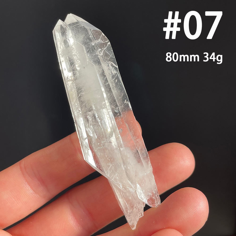 Natural Faden Quartz Crystal from Pakistan – Clear Tabular Mineral Specimen
