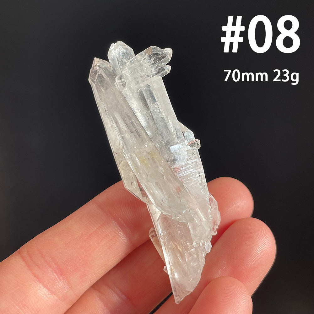 Natural Faden Quartz Crystal from Pakistan – Clear Tabular Mineral Specimen