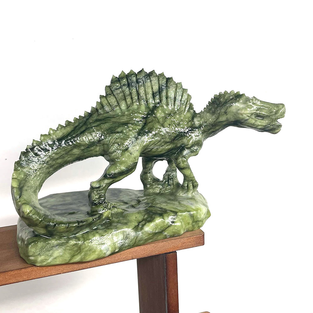 Large 5.7" Spinosaurus Dinosaur Carving – Heavy Natural Mineral Specimen