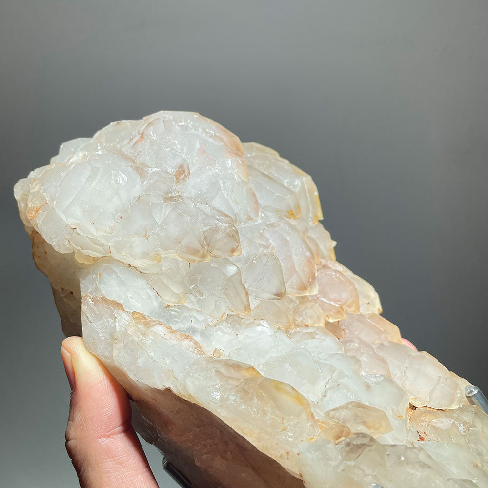 Large Madagascar Elestial Quartz Specimen on Stand – 2.6kg Skeletal Crystal
