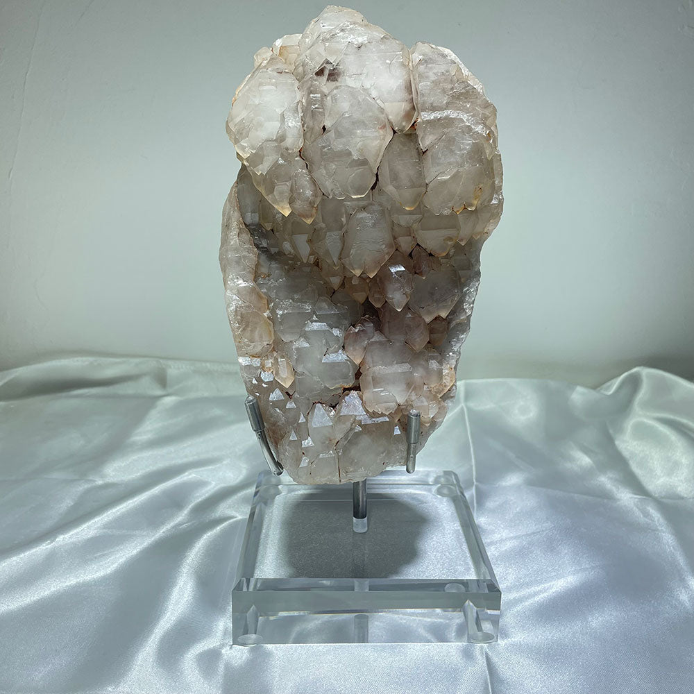 Large Madagascar Elestial Quartz Specimen on Stand – 2.6kg Skeletal Crystal