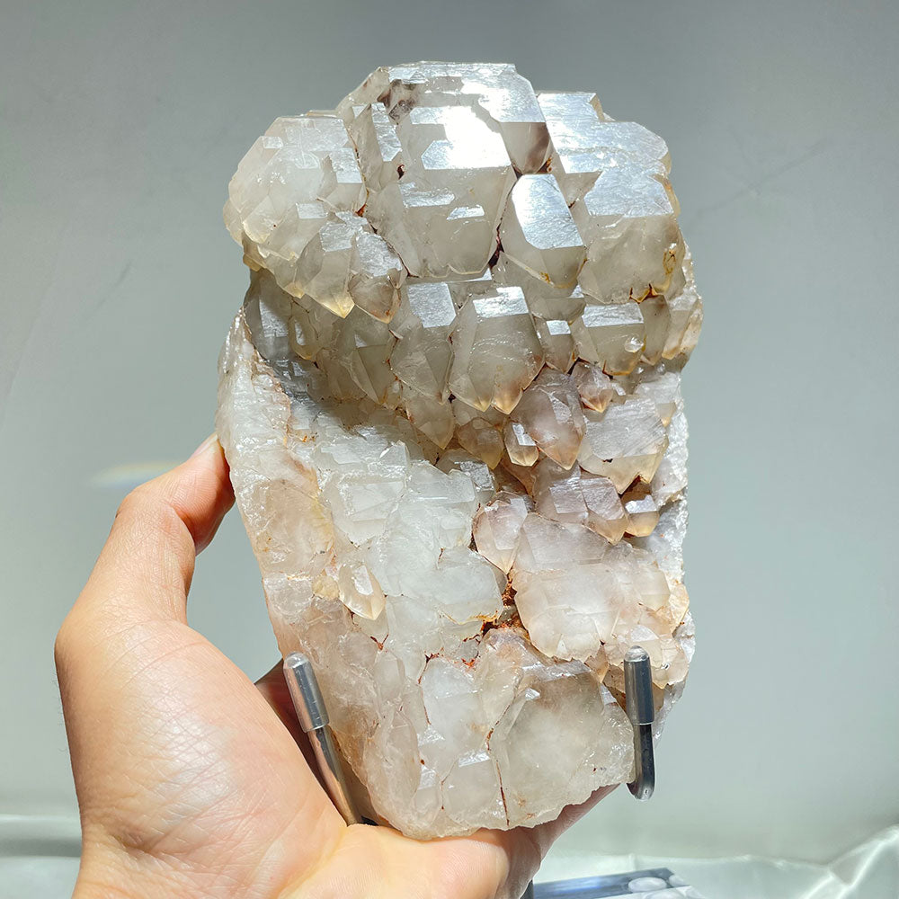 Large Madagascar Elestial Quartz Specimen on Stand – 2.6kg Skeletal Crystal