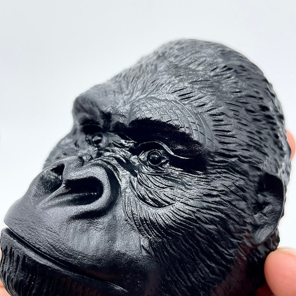 Black Obsidian Guardian Gorilla - Crystal of Strength & Protection