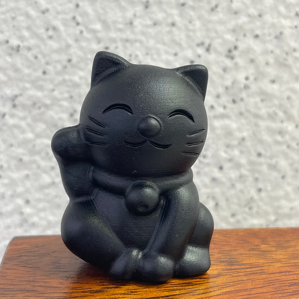 The Perfect Gift for Cat Lovers | Black Obsidian Crystal Cat