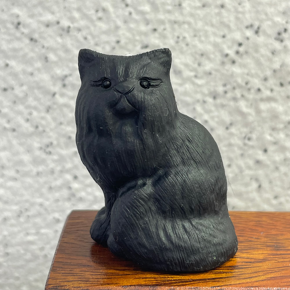 The Perfect Gift for Cat Lovers | Black Obsidian Crystal Cat