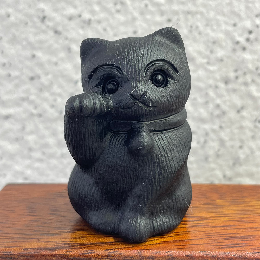 The Perfect Gift for Cat Lovers | Black Obsidian Crystal Cat