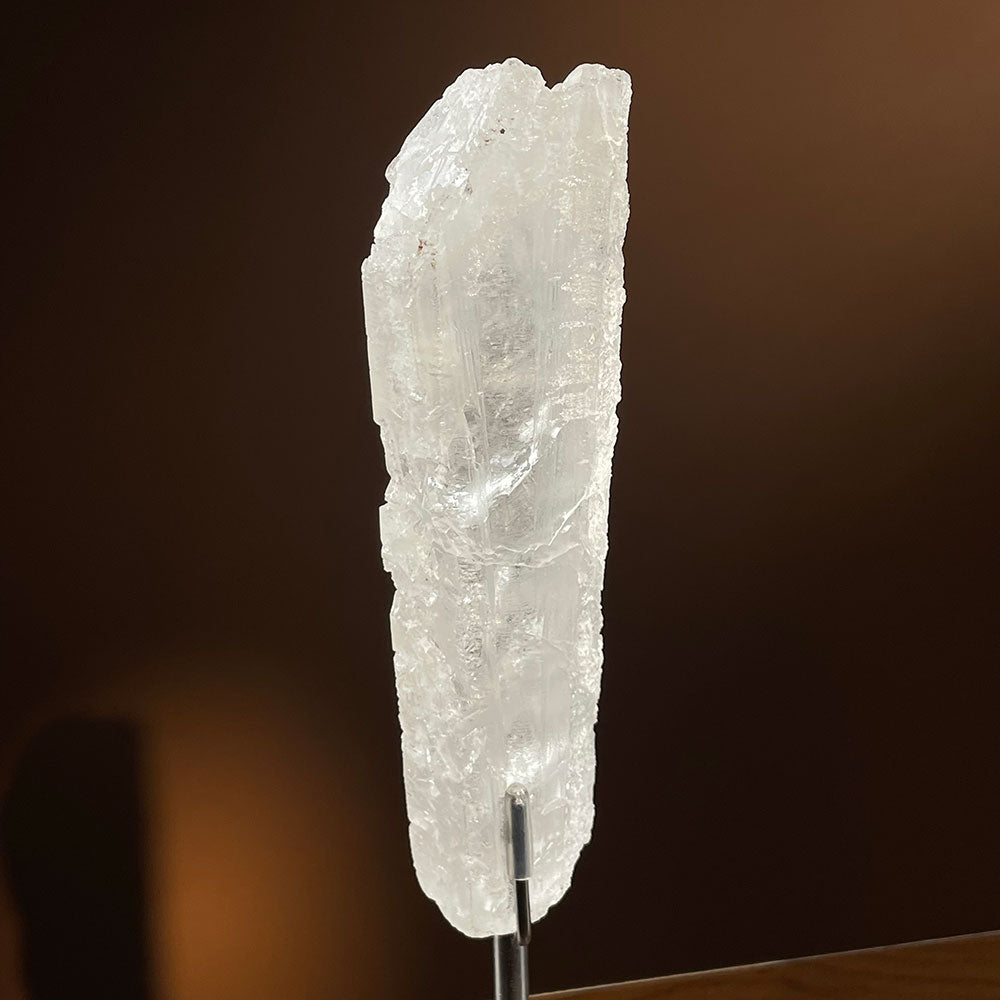 Natural Etched Growth Interference Quartz Crystal - Rare Ice Quartz Decor