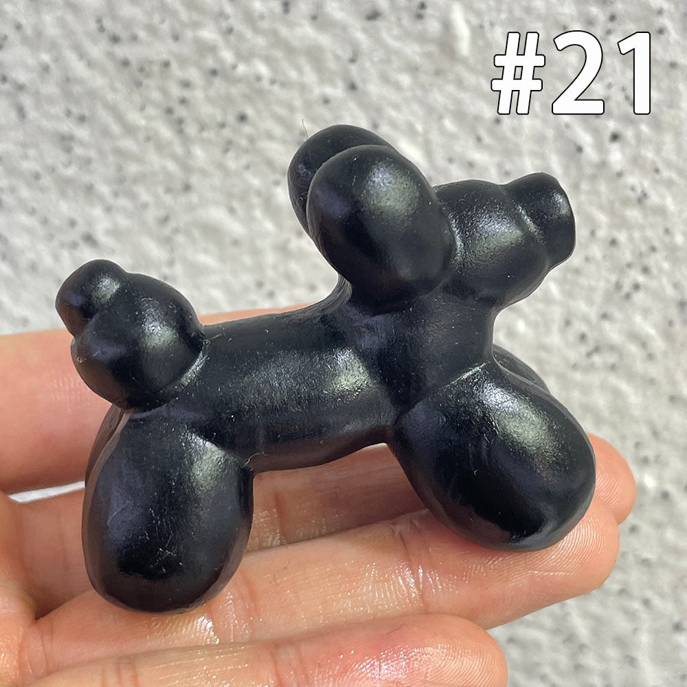 Natural Black Obsidian Dog Carving | Crystal Animal Totem