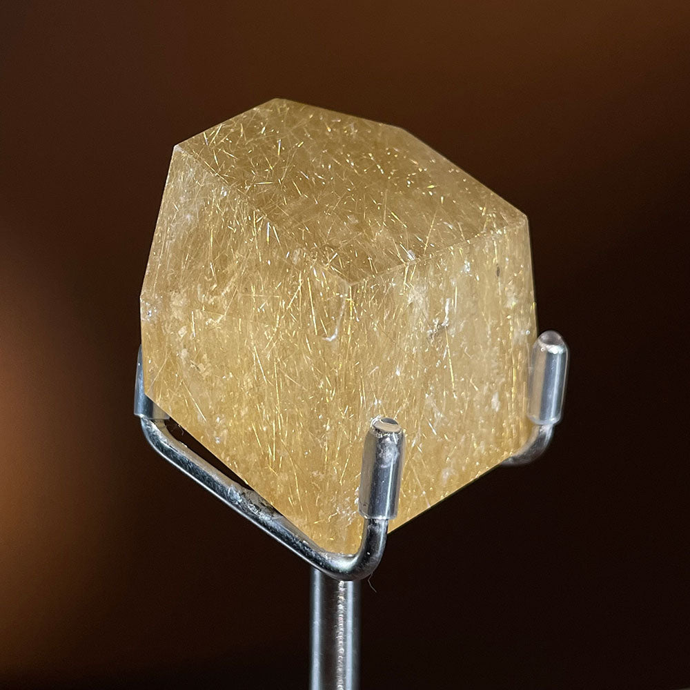 WYSIWYG Golden Rutilated Quartz Freeform & Acrylic Base (0.11kg)