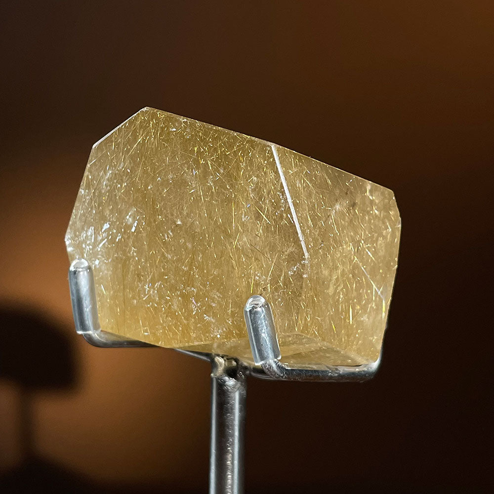 WYSIWYG Golden Rutilated Quartz Freeform & Acrylic Base (0.11kg)