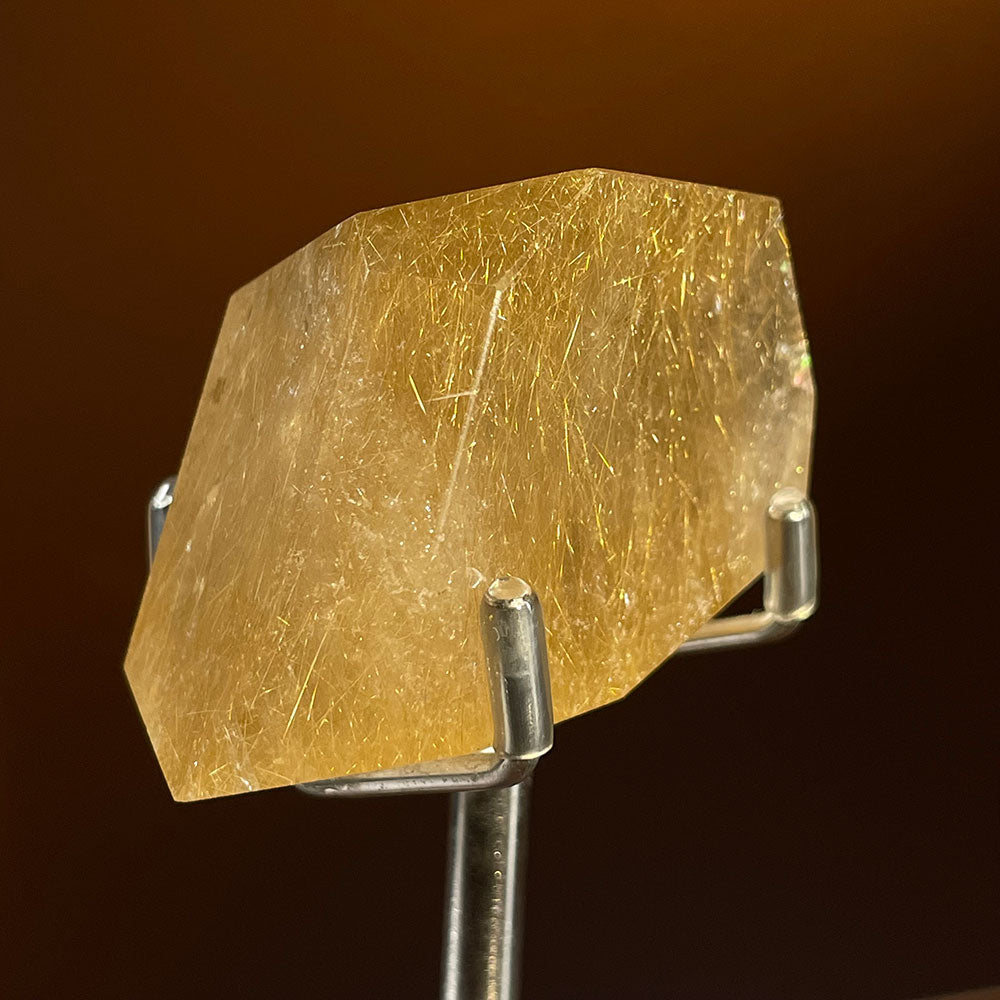 WYSIWYG Golden Rutilated Quartz Freeform & Acrylic Base (0.11kg)