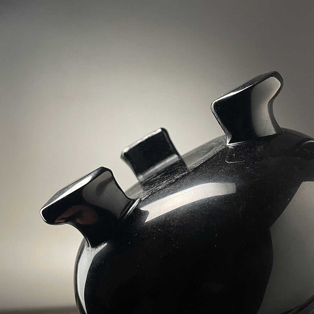 Large Natural Black Obsidian Crystal Cauldron - Premium Altar Bowl (1kg)