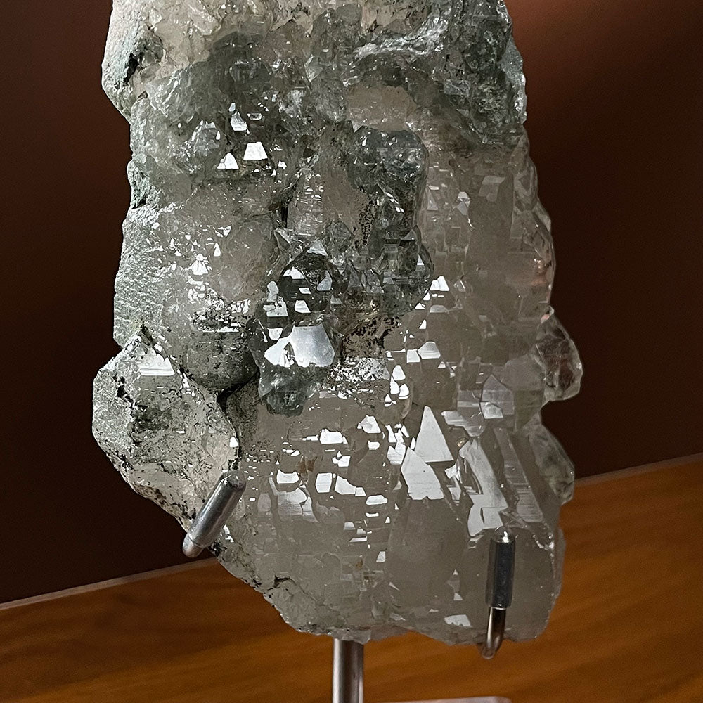 Exact Piece: Himalayan Elestial Quartz with Green Phantom - Raw Skeletal Specimen (0.85kg)