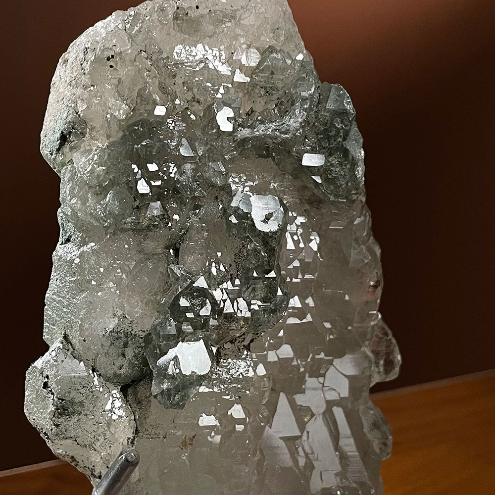 Exact Piece: Himalayan Elestial Quartz with Green Phantom - Raw Skeletal Specimen (0.85kg)