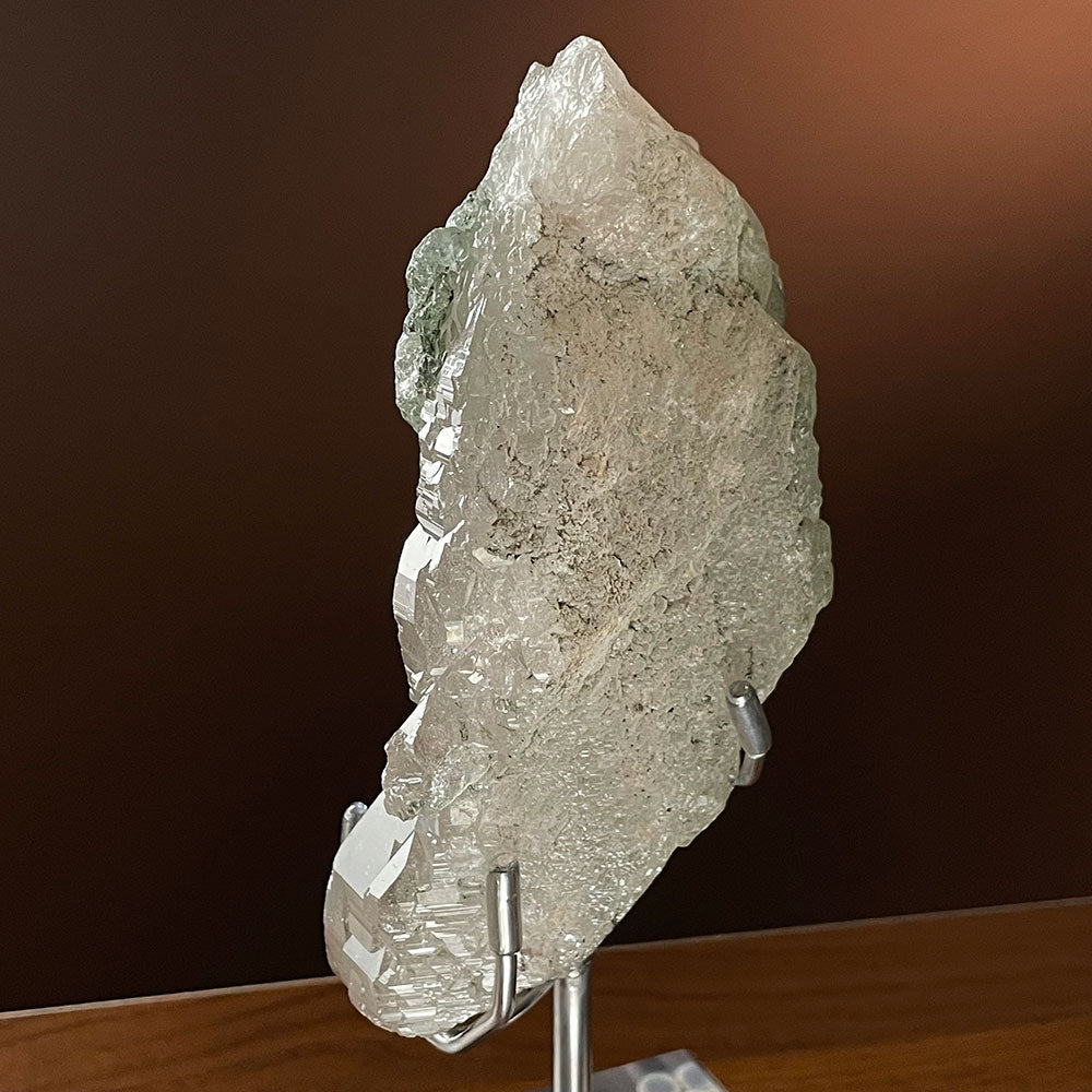 Exact Piece: Himalayan Elestial Quartz with Green Phantom - Raw Skeletal Specimen (0.85kg)