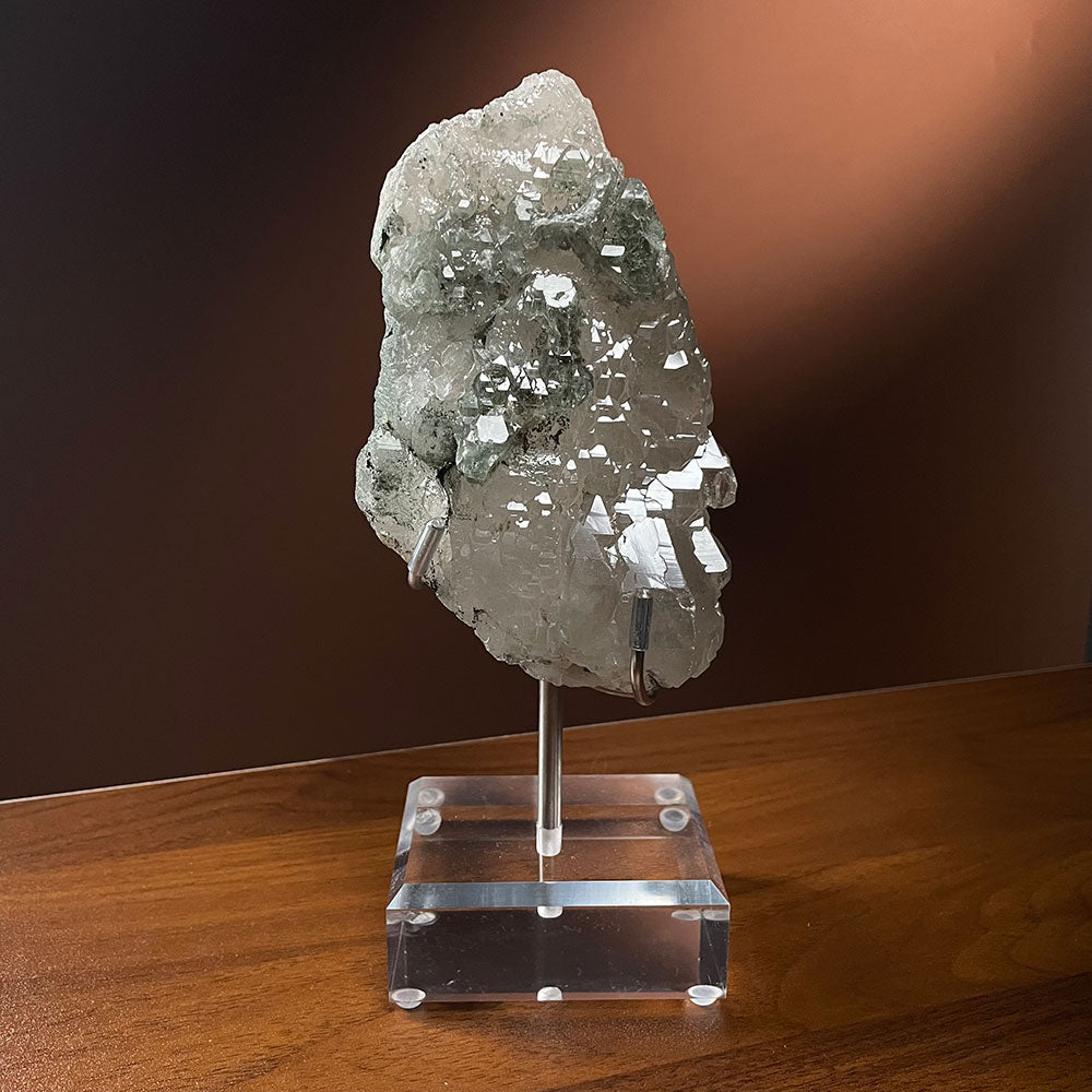 Exact Piece: Himalayan Elestial Quartz with Green Phantom - Raw Skeletal Specimen (0.85kg)
