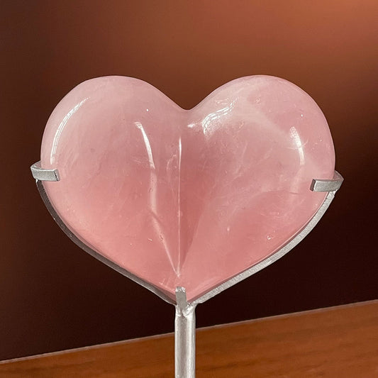 WYSIWYG Rose Quartz Bubble Heart & Display Base (0.204kg Crystal)