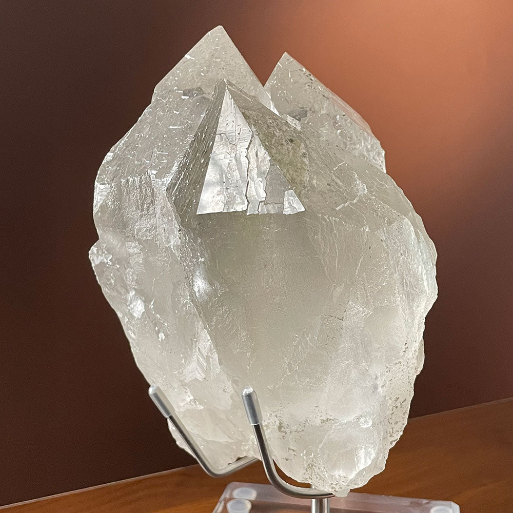 Exact Piece: Massive 3.79kg Pakistan Himalayan Quartz Cluster with Stand