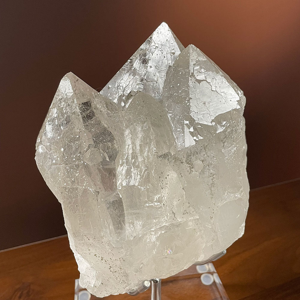 Exact Piece: Massive 3.79kg Pakistan Himalayan Quartz Cluster with Stand