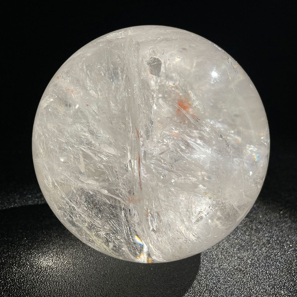 Exact Piece: Massive 2.49kg Rainbow Clear Quartz Sphere (119mm)