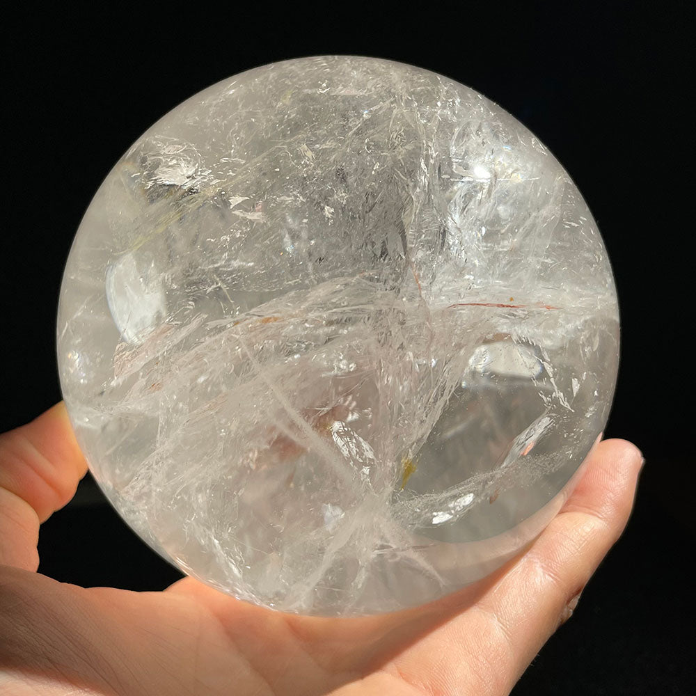 Exact Piece: Massive 2.49kg Rainbow Clear Quartz Sphere (119mm)
