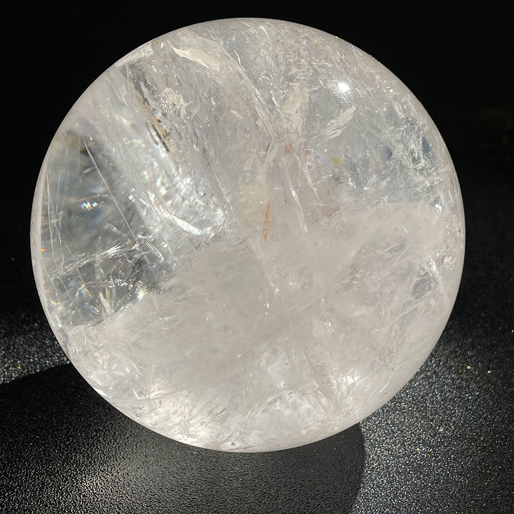 Exact Piece: Massive 2.49kg Rainbow Clear Quartz Sphere (119mm)