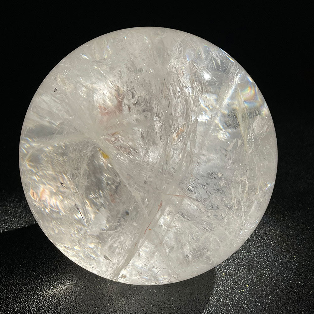 Exact Piece: Massive 2.49kg Rainbow Clear Quartz Sphere (119mm)