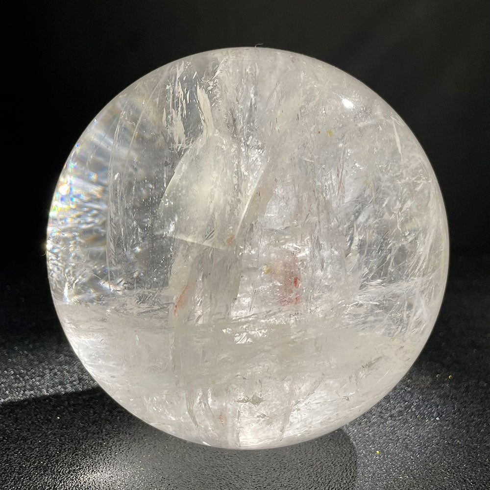 Exact Piece: Massive 2.49kg Rainbow Clear Quartz Sphere (119mm)