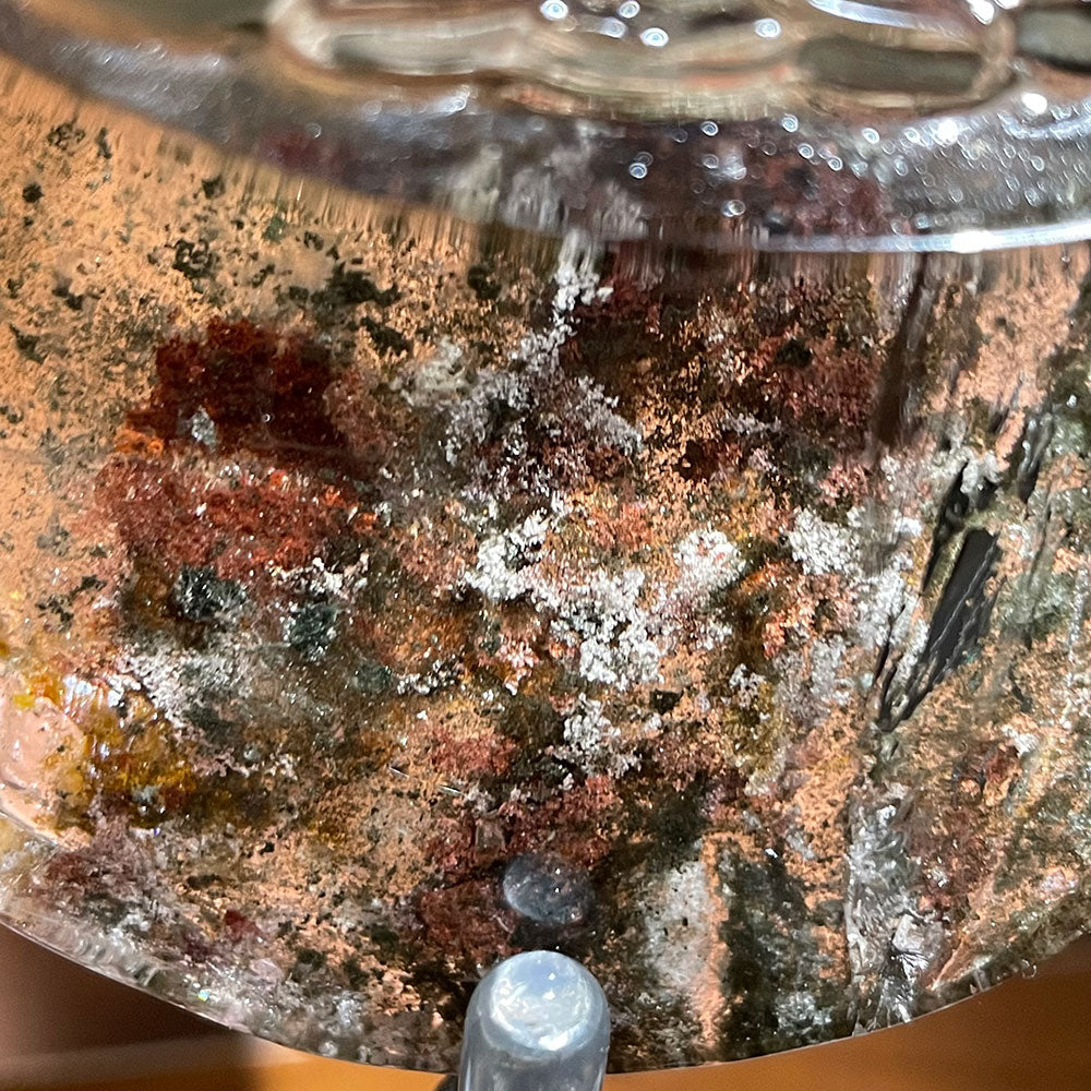 Natural Scenic Phantom Quartz Buddha Statue - Lodolite Zen Decor