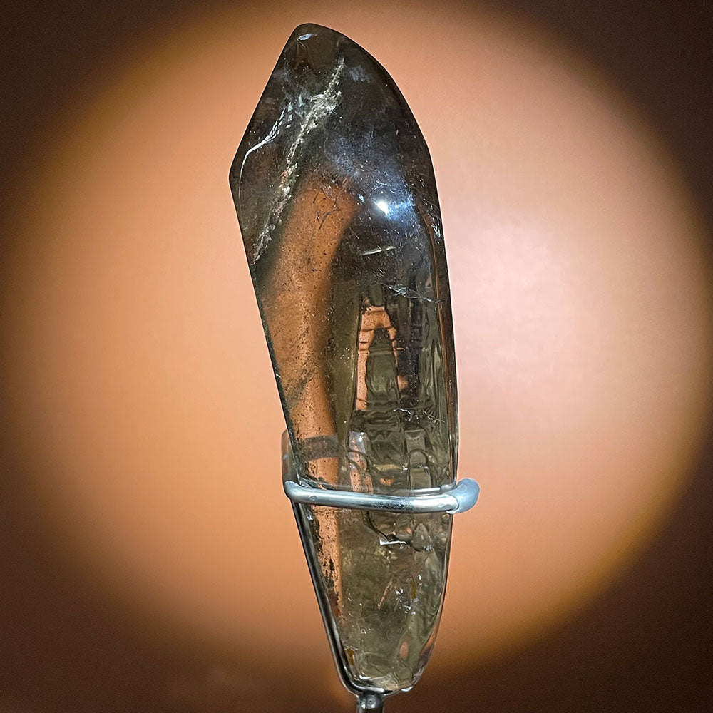 Natural Scenic Phantom Quartz Buddha Statue - Lodolite Zen Decor