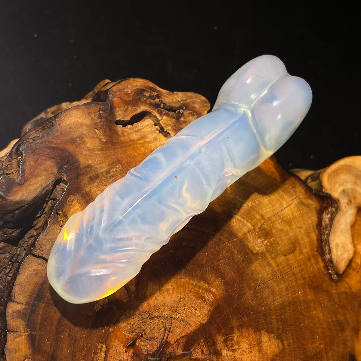 Opalite Penis Statues Crystal Energy Healing Stone Figurine Carving