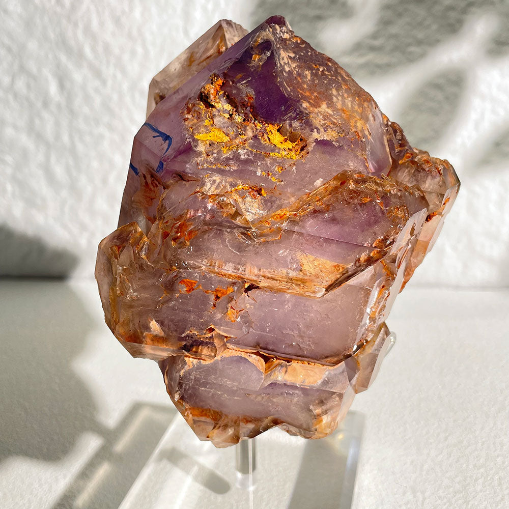 Natural Enhydro Amethyst Skeletal Quartz - Ancient Water Bubble Specimen