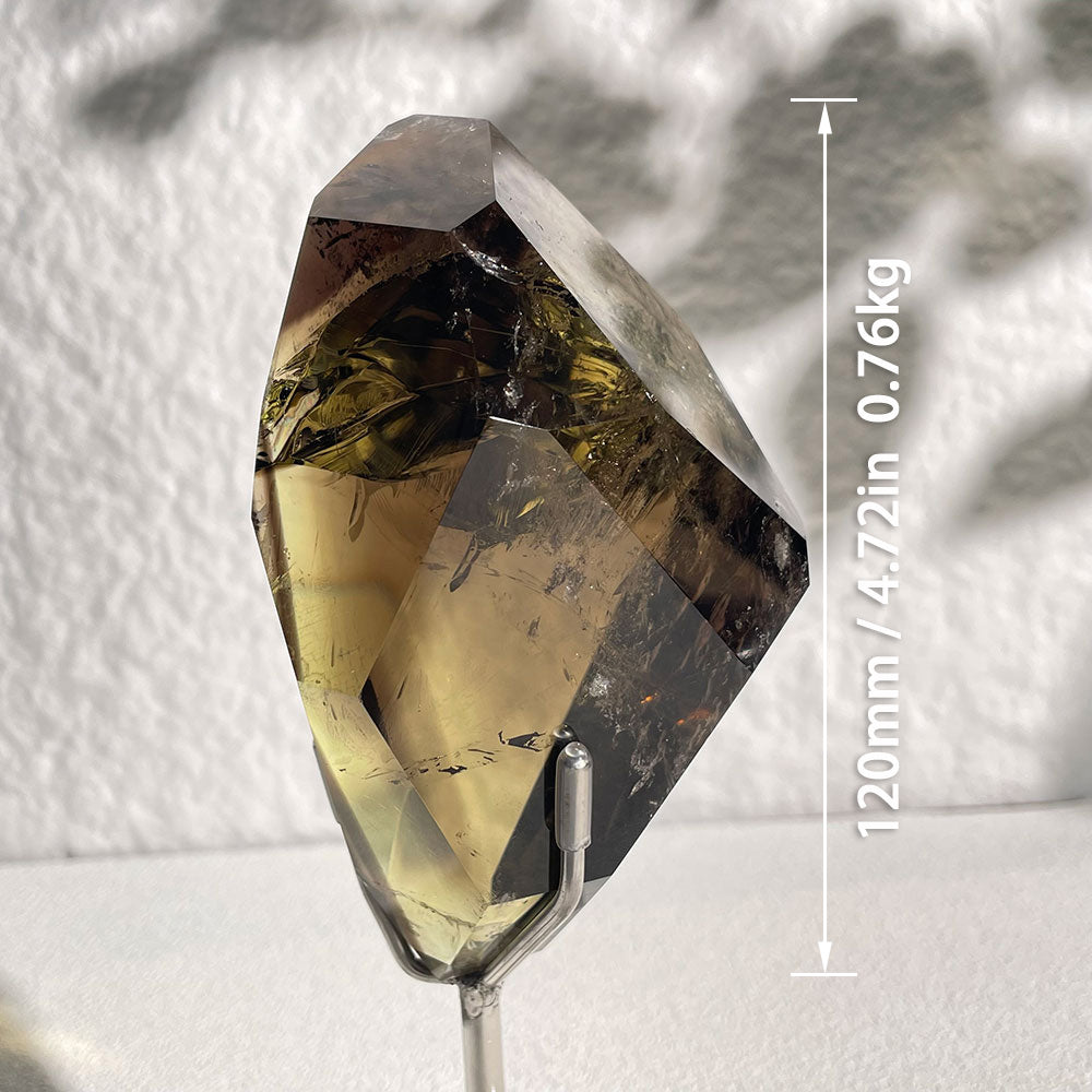 Exact Piece: Natural Smokey Citrine Polished Freeform with Stand