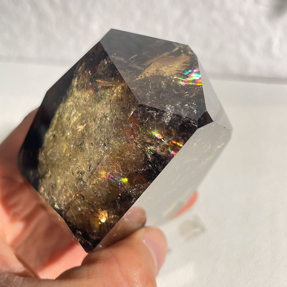 Exact Piece: Natural Smokey Citrine Polished Freeform with Stand