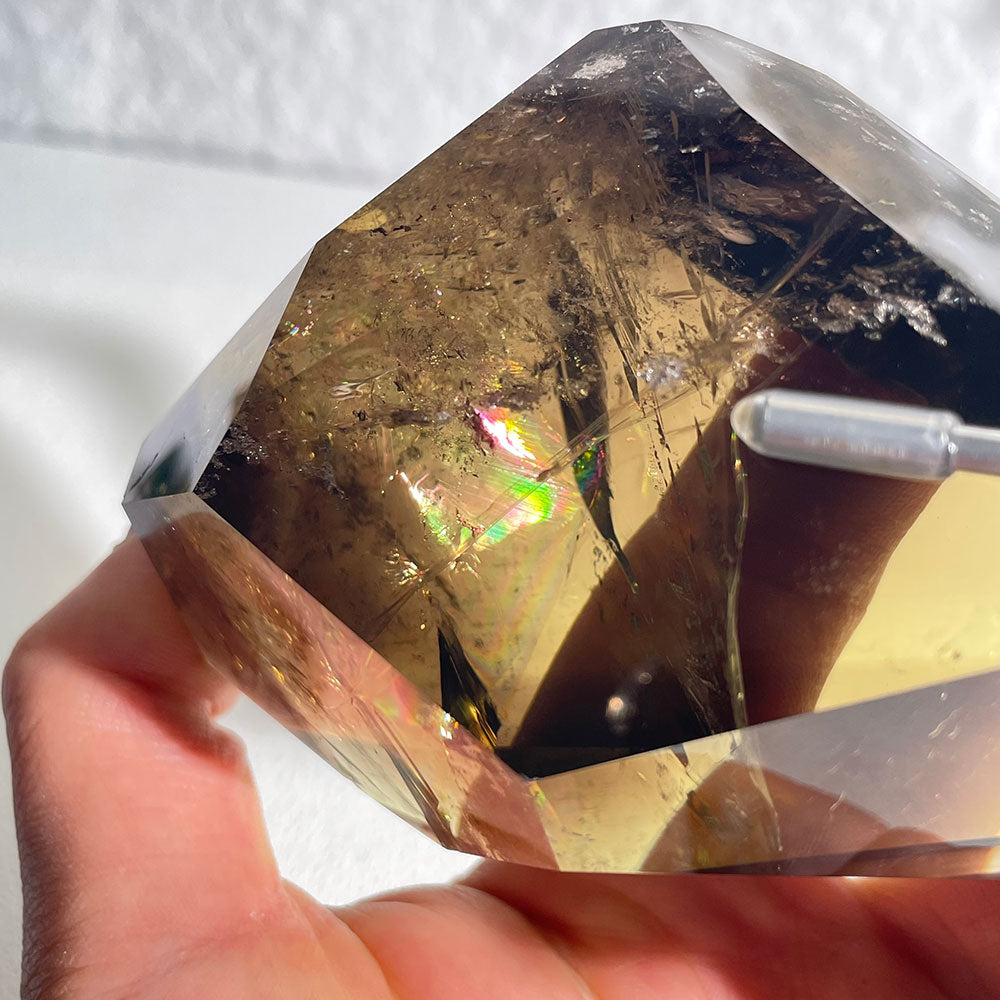 Exact Piece: Natural Smokey Citrine Polished Freeform with Stand