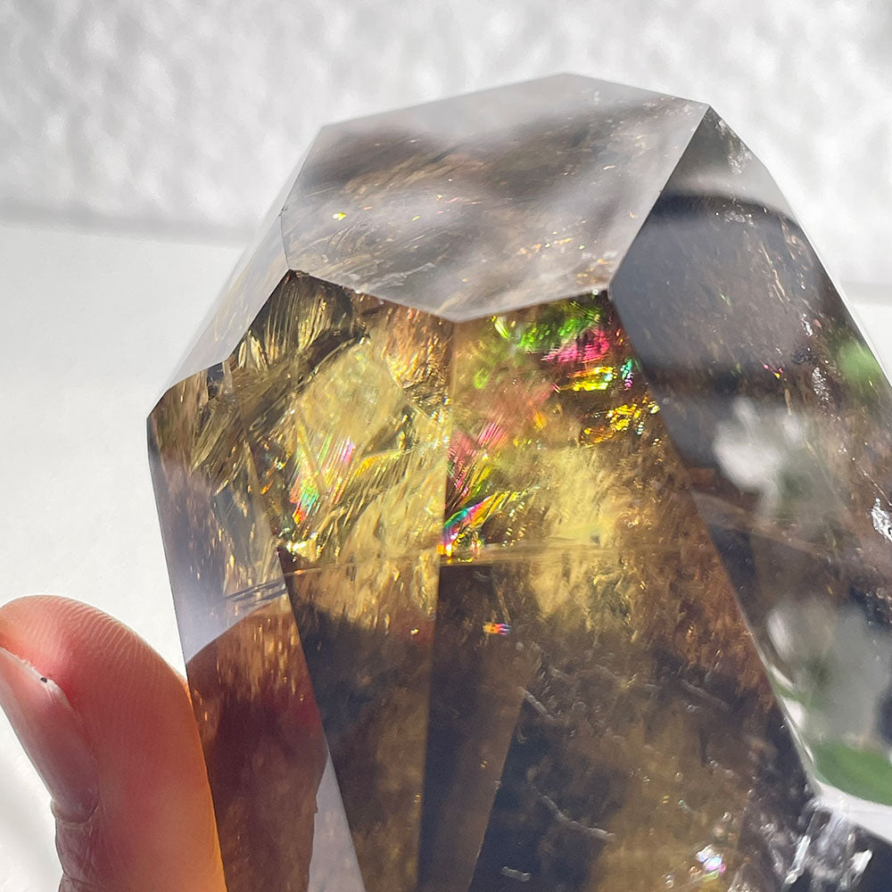 Exact Piece: Natural Smokey Citrine Polished Freeform with Stand