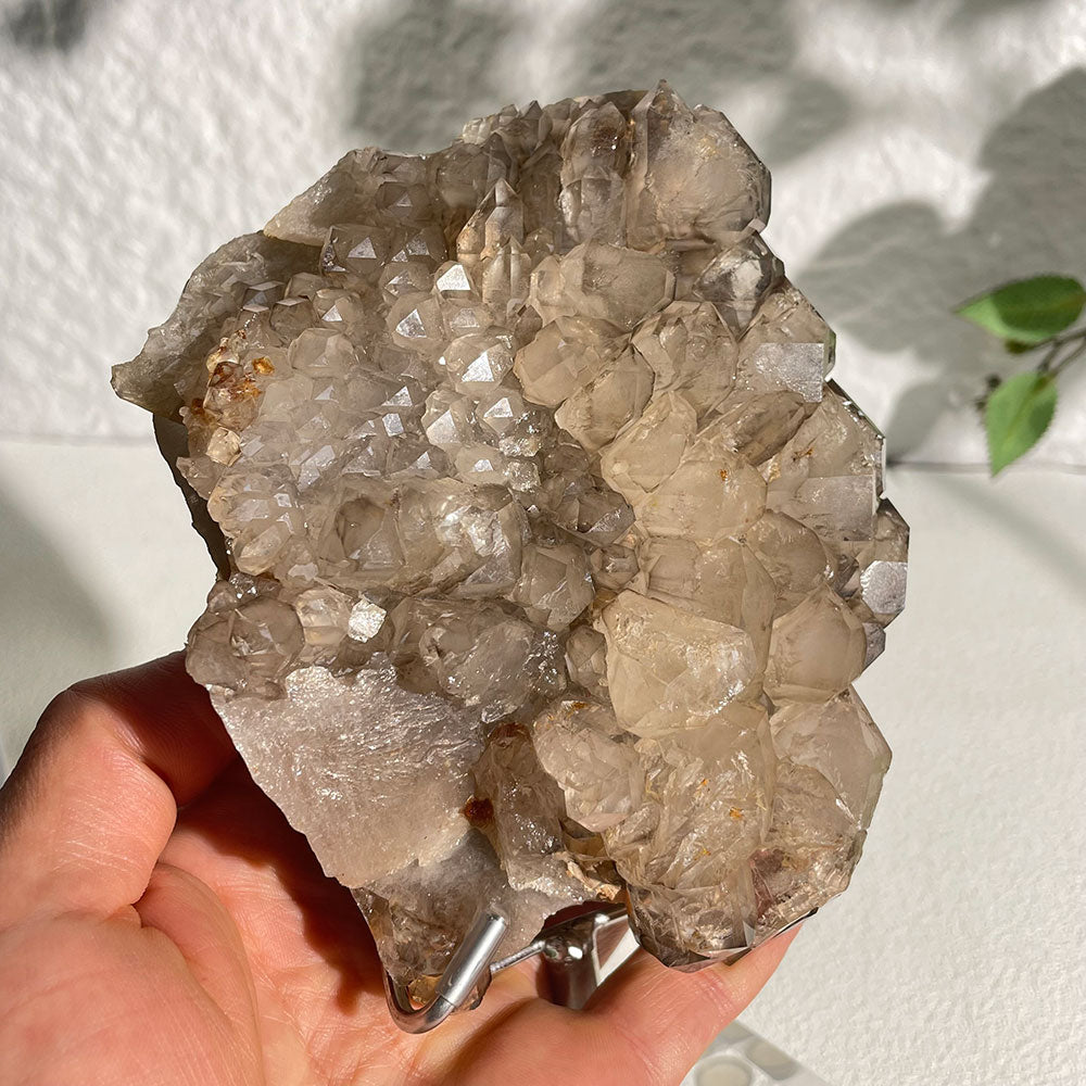 Natural Skeletal Quartz Specimen (130mm) - Raw Elestial Crystal Decor
