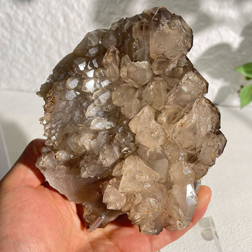 Natural Skeletal Quartz Specimen (130mm) - Raw Elestial Crystal Decor