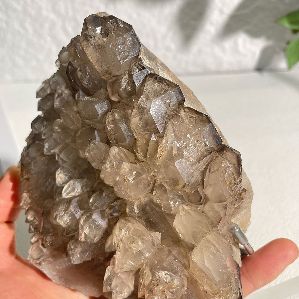 Natural Skeletal Quartz Specimen (130mm) - Raw Elestial Crystal Decor