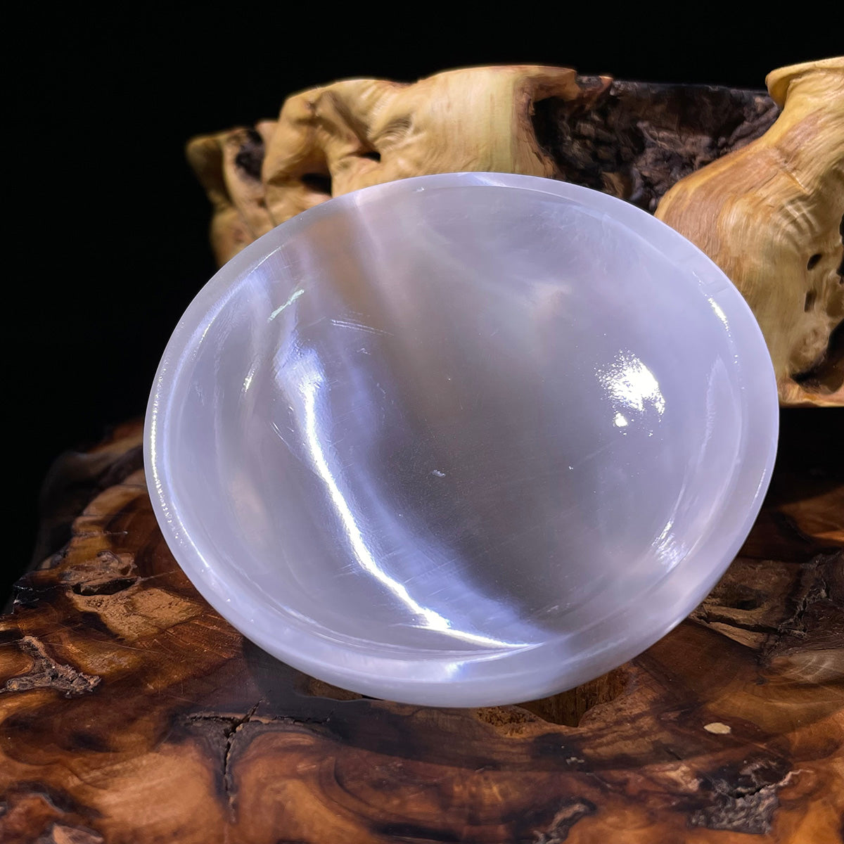 Selenite Bowl Healing Stone Crystal Bowl Reiki Hand Carved