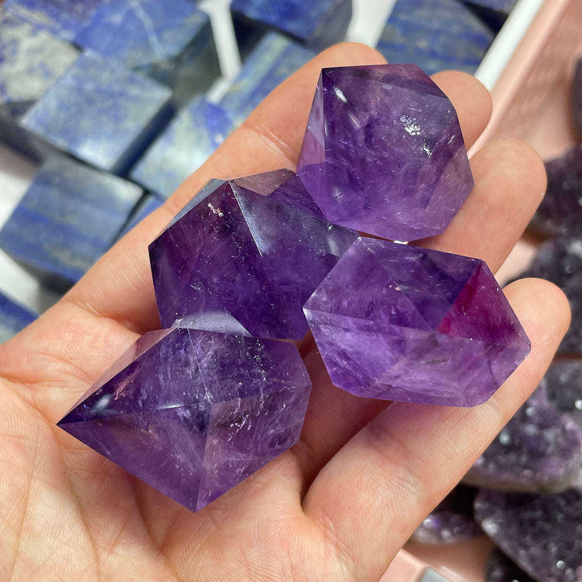 High-Quality Polished Amethyst Generator Point